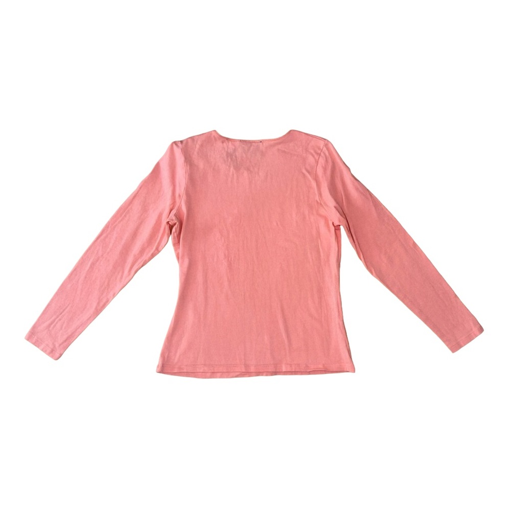 JH Collectibles Petite Crewneck Top - Coral - Picture 2 of 3